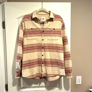 Katin men’s sierra Cotton flannel Men’s L Large Baja Mexican blanket vibes